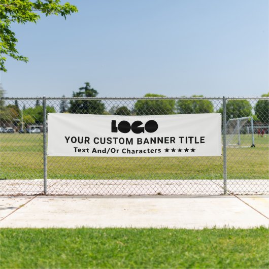 Graue Firmenmarke Outdoor 10' Long Banner (InSitu)