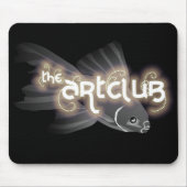 Graue Fisch-Mausunterlage Mousepad (Vorne)