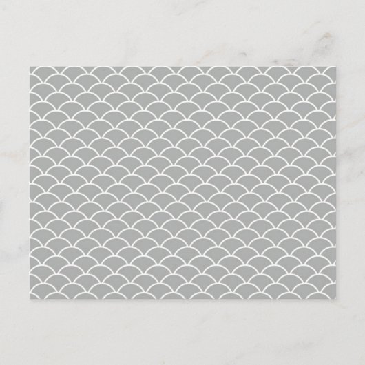 Graue Fischskala Postkarte (Vorderseite)