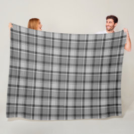 Graue Flannel-Print, Fleece Blanket, 60"x 80"