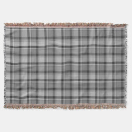 Graue Flannel-Print, wirbellose Decke