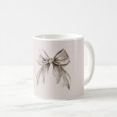 Graue Fledermaus-Bogen Halloween Kaffeetasse (VorderseiteRechts)