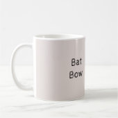 Graue Fledermaus-Bogen Halloween Kaffeetasse (Links)
