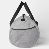 Graue florale geprägte Optik Duffle Bag (Rechts)