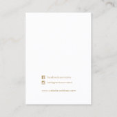 Graue, florale Netzklace Display Business Card Visitenkarte (Rückseite)