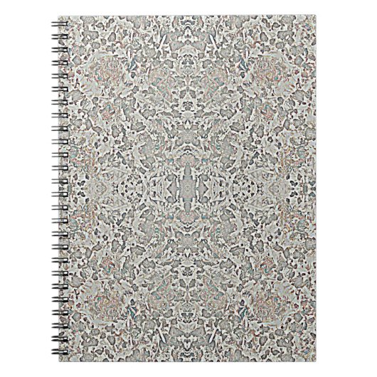 Graue Formen Muster Notebook Notizblock (Vorderseite)