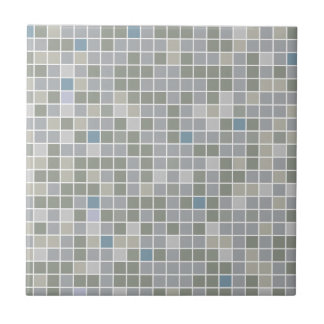 Graue Foto-Tile mit kleiner oder großer Keramik Fliese