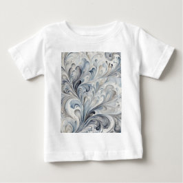 Graue Fraktale Baby T-shirt