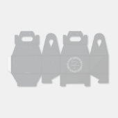 Graue frohe Weihnachten funkelnde Lichter Geschenkschachtel (Ungefaltet)