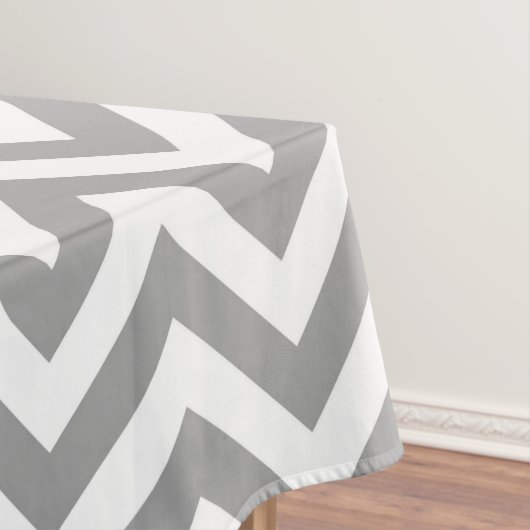 Graue g Zickzack Ananas Quatrefolie 3 Monogramm Tischdecke (Beispiel)