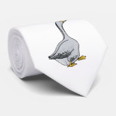 Graue Gans Krawatte (Gerollt)