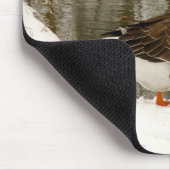 Graue Gans Mousepad (Ecke)