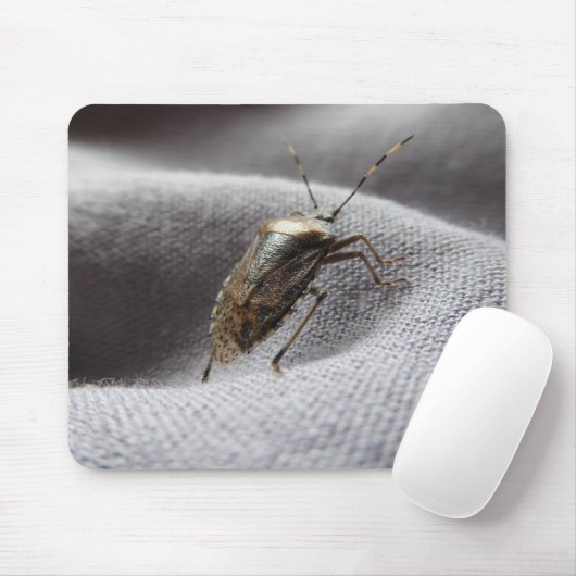 Graue Gartenwanze Buggy stink bug Mousepad (Mit Mouse)