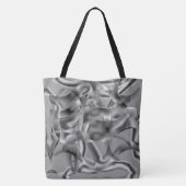 Graue gebogene Formen mit hellen Tönen Tasche (Rückseite)