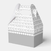 Graue Geek Chic Binary Code Gevor Boxes Geschenkschachtel (Rückseite)