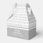 Graue Geek Chic Binary Code Gevor Boxes Geschenkschachtel (Vorderseite)