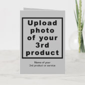 Graue geflochtene Weihnachtskarte Feiertagskarte (Rückseite)