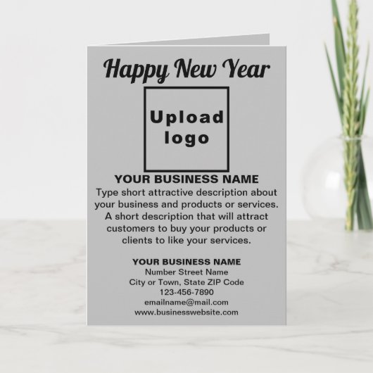 Graue geflochtene Weihnachtskarte Feiertagskarte (Vorderseite)