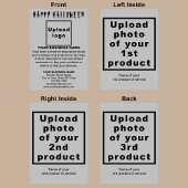 Graue geklappte Weihnachtskarte Feiertagskarte