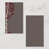 Graue gelbe Aspen-Baum-Visitenkarten Visitenkarte (Vorne/Hinten)