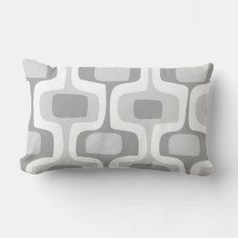 Graue gelbe Box-Retro-Muster aus der Mitte des Jah Kissen