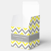 Graue gelbe dunkelgraue LG Zickzack-Graue Bezeichn Geschenkschachtel (Geöffnet)