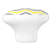 Graue gelbe dunkelgraue LG Zickzack-Graue Bezeichn Keramikknauf (Seitenansicht)