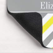 Graue gelbe dunkelgraue LG Zickzack-Graue Bezeichn Mousepad (Ecke)