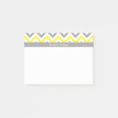 Graue gelbe dunkelgraue LG Zickzack-Graue Bezeichn Post-it Klebezettel (Vorderseite)