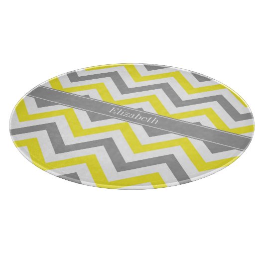 Graue gelbe dunkelgraue LG Zickzack-Graue Bezeichn Schneidebrett (Ecke)