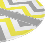 Graue gelbe dunkelgraue LG Zickzack-Graue Bezeichn Schneidebrett (Ecke)