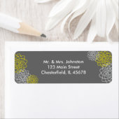 Graue/gelbe geätzte Blume (Insitu)