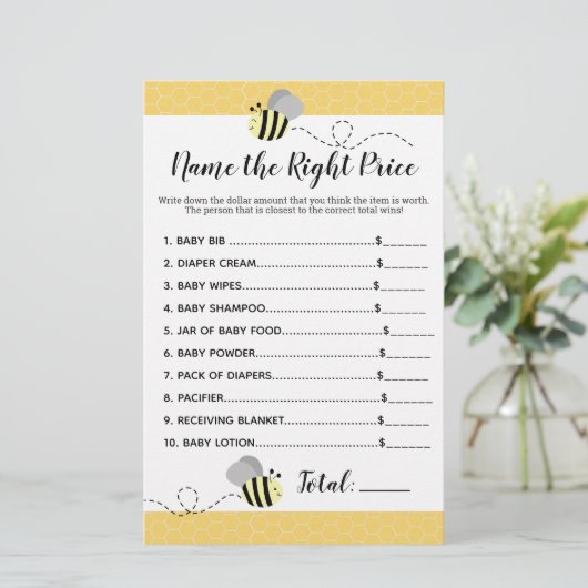 Graue gelbe Hummel Name des Preisduschspiels (Stehend Vorderseite)