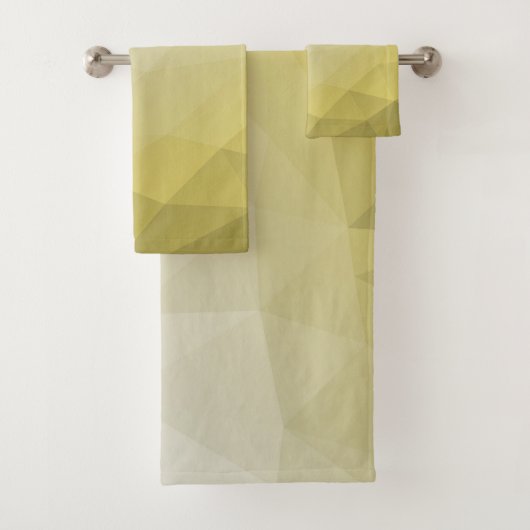 Graue gelbe ombre Mesh cool elegantes Muster Badhandtuch Set (Insitu)