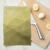 Graue gelbe ombre Mesh cool elegantes Muster Geschirrtuch (Viertel Falte)