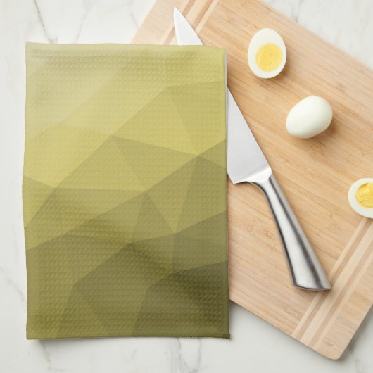 Graue gelbe ombre Mesh cool elegantes Muster Geschirrtuch (Viertel Falte)