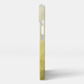 Graue gelbe ombre Mesh cool elegantes Muster iPhone Hülle (Linke Seite)