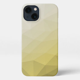 Graue gelbe ombre Mesh cool elegantes Muster iPhone 13 Hülle
