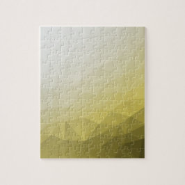 Graue gelbe ombre Mesh cool elegantes Muster Puzzle