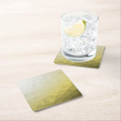 Graue gelbe ombre Mesh cool elegantes Muster Rechteckiger Pappuntersetzer (Vor Ort)