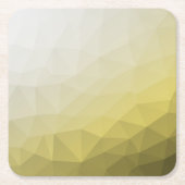 Graue gelbe ombre Mesh cool elegantes Muster Rechteckiger Pappuntersetzer (Vorderseite)