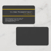 Graue, gelbe Streifen-Visitenkarte an der Ecke Visitenkarte (Vorne/Hinten)