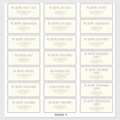 Graue, gelbe und graue Babydusche Aufkleber (Blatt)