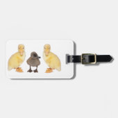 Graue, gelbe und graue Duckling-Fotos nach Maß Gepäckanhänger (Vorderseite horizontal)