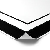 Graue, gelbe und schwarze Abstrakte Formen Poster (Ecke)