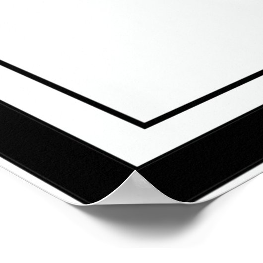 Graue, gelbe und schwarze Abstrakte Formen Poster (Ecke)