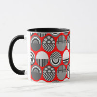 Graue Gemustert Ovals-Tasse
