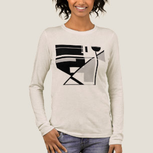 Graue geometrische Kunst im MCM-inspirierten Desig Tri-Blend Shirt