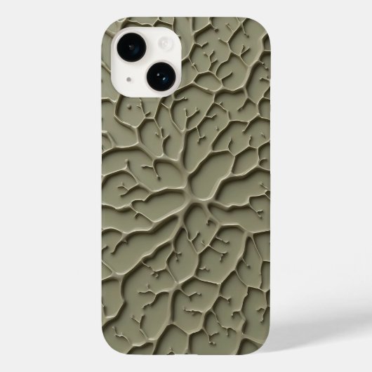 Graue geprägte organische Textur iPhone-Hülle Case-Mate iPhone Hülle (Rückseite)