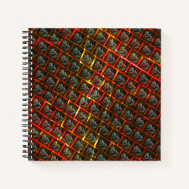 Graue "gerahmte Augen", Gräber, Quadrate oder rote Notizblock